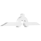 Ekena Millwork Ericson Architectural Grade PVC Gable Bracket, 72"W x 15"H x 4"D x 4"F, 5/12 Pitch GBP072X15X0404ERI00 - alternate 1